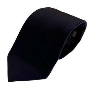 Thomas Pink Elegant Solid Navy Silk Made in England Wedding Formal 58” x 3.5”